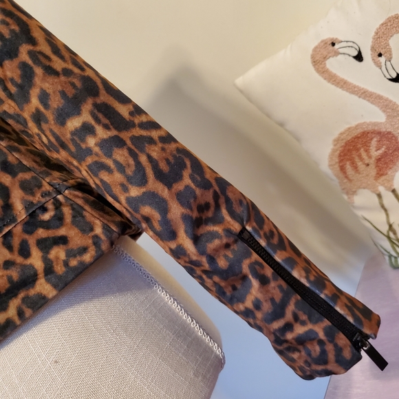 Romeo & Juliet Couture leopard moto jacket velour - Picture 4 of 16